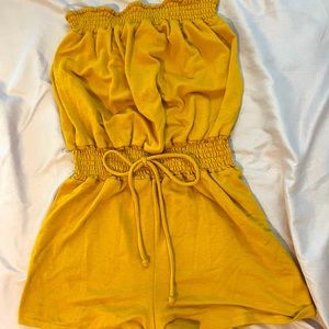 yellow mustard summer romper